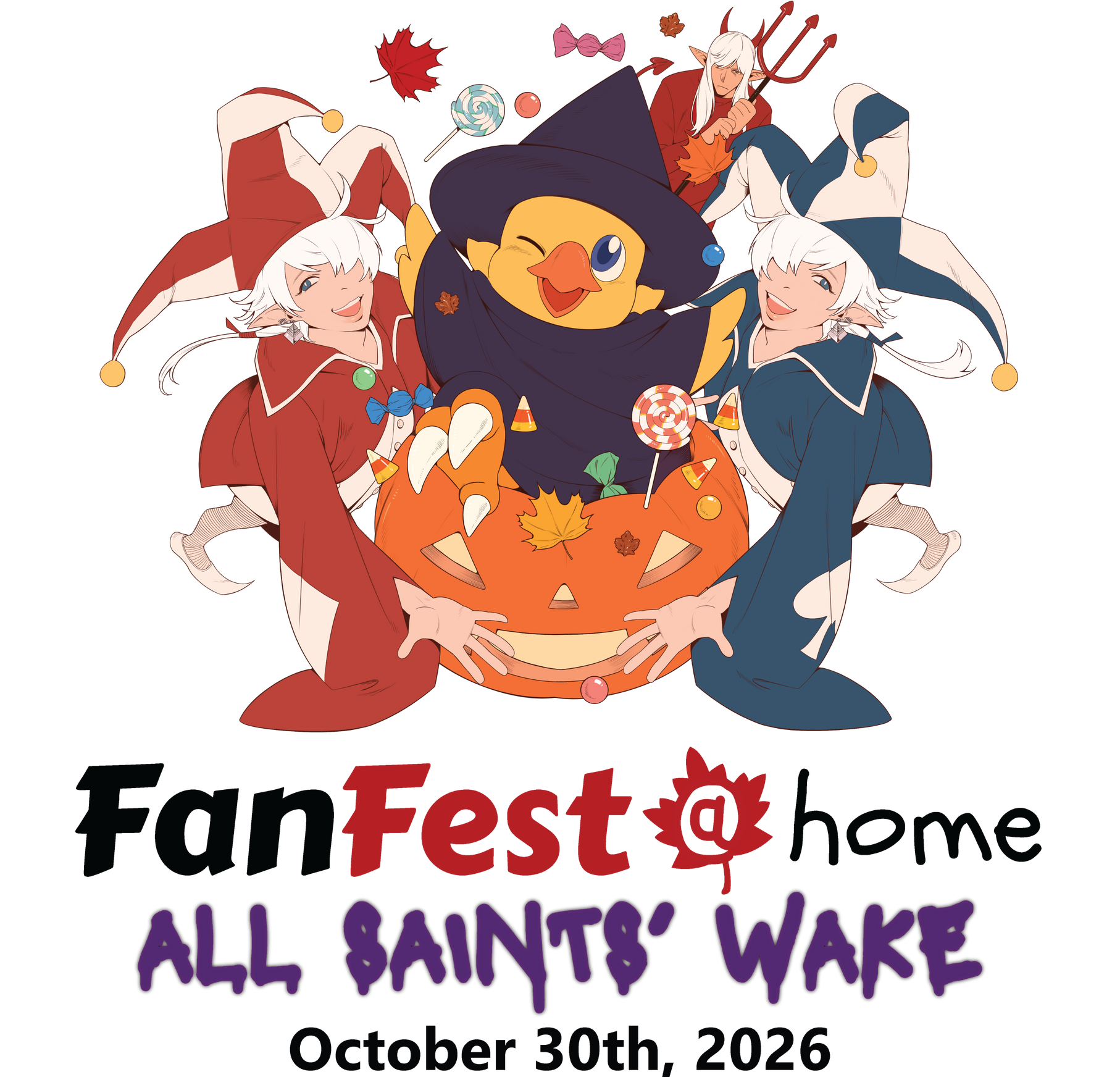 Header FanFest at Home: All Saints' Wake Logo (Art by healinggremlin)